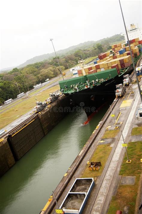 Panama Canal Locks Stock Image Image Of Attraction Facilities