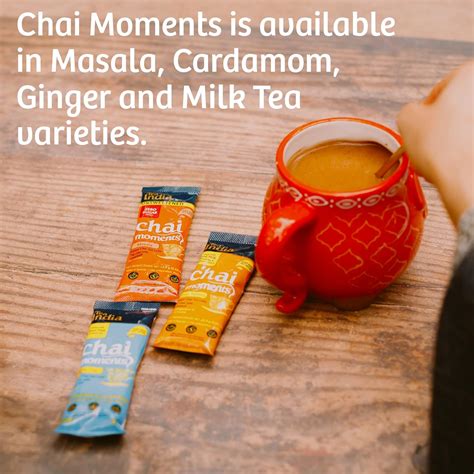 Tea India Chai Moments Cardamomo Chai Tea Instant Latte Mix Mezcla