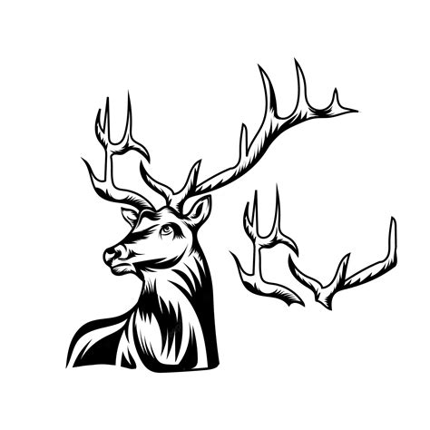 Premium Vector Deer Head Hunting Vector With Extra Element