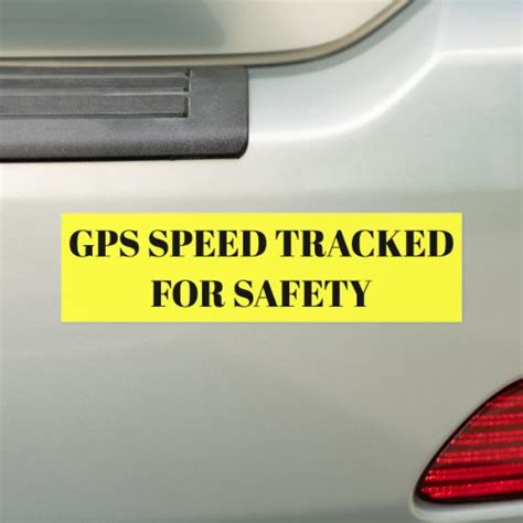 Gps Speed Tracked For Safety Sticker Zazzle