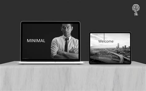 Black And White Powerpoint Template Templatemonster