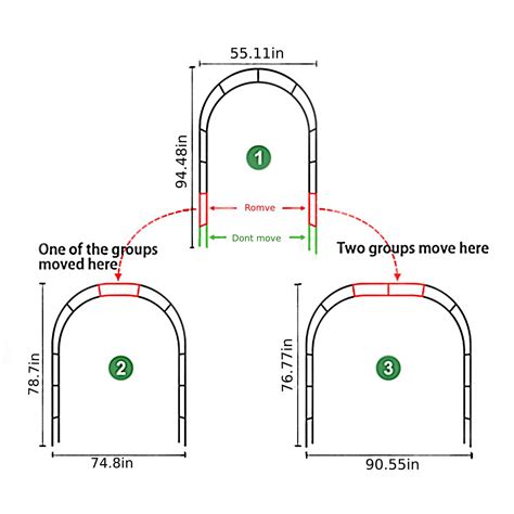 Jopeso Wedding Arch Garden Arch Arbor Trellis For Various Climbing Plant 787×459×125ft Indoor