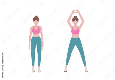 Jumping Jacks Exercise Steps