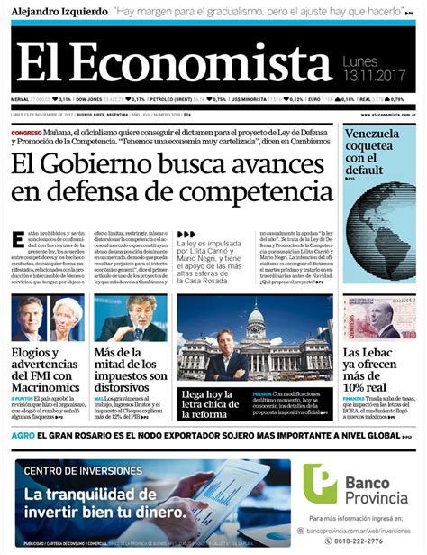 El Economista Lunes 13 De Noviembre De 2017 Infobae