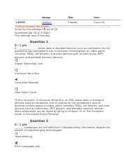 COM321 Module 5 Mastery Exercise Docx LATEST Attempt Time Score