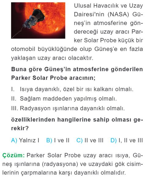 Güneşin Yapısı ve Özellikleri 5 Sınıf Konu Anlatımı Çözümlü Sorular Özet