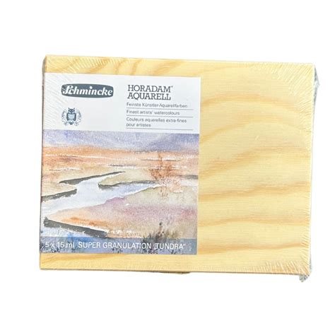 Schmincke Horadam Super Granulation Watercolour Tundra Set In Wooden