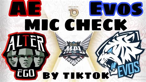 Mic Check Alter Ego Vs Evos Mpl S Youtube