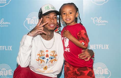 Tyga Is Twinning With His And Blac Chynas Son King Cairo At The Kids