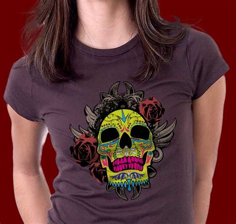 Sugar Skull Curious Inkling T Shirts Tee Shirts And Tops