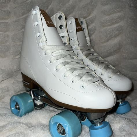 White and Blue Skates-skateboards-scooters | Depop