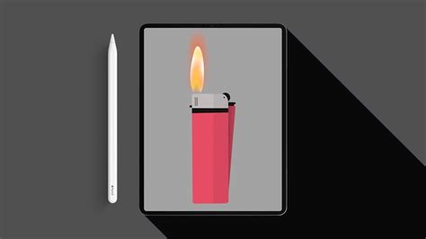 Lighter Fire Animation On Procreate Procreate Animation Tutorial Youtube