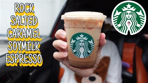 Starbucks Rock Salted Caramel Soymilk Espresso Youtube