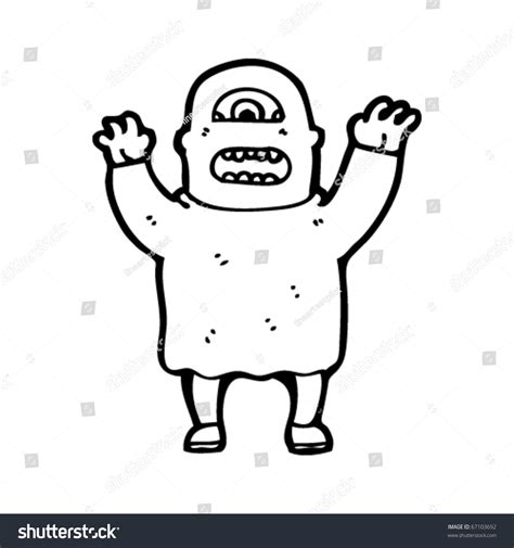 Cyclops Cartoon Stock Vector Illustration 67103692 : Shutterstock