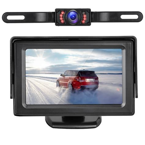 Tsv Backup Camera Monitor Kit For Car Universal License Plate