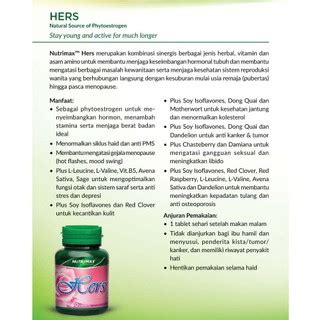 Nutrimax Hers Vitamin Kesehatan Kesuburan Hormon Wanita Siklus Haid