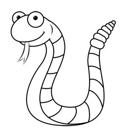 Snake Drawing Cartoon - Snake Drawing