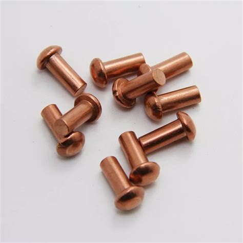 Din660 Round Head Solid Copper Rivets Buy Solid Copper Rivets Round