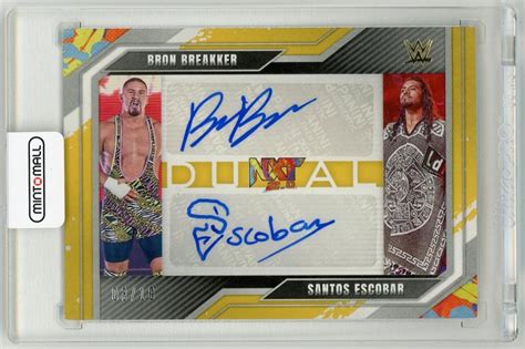 Mint Lab Tokyo Panini Wwe Nxt Dual Autograph Gold