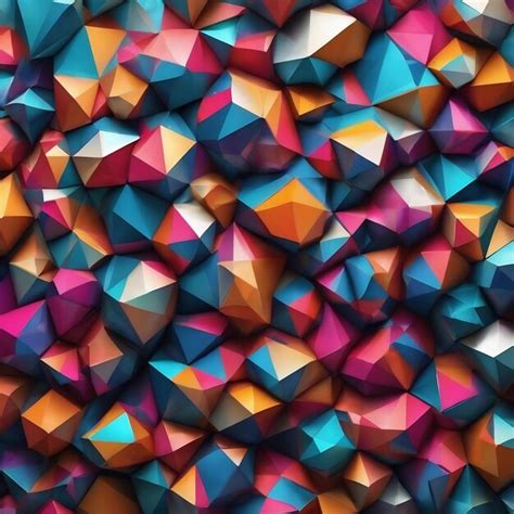 Premium Photo Geometric Abstract Background Low Poly Design