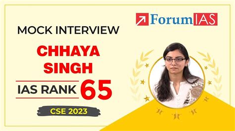 Ias Topper Chhaya Singh Ias Rank 65 Chhaya Singh Upsc Cse 2023