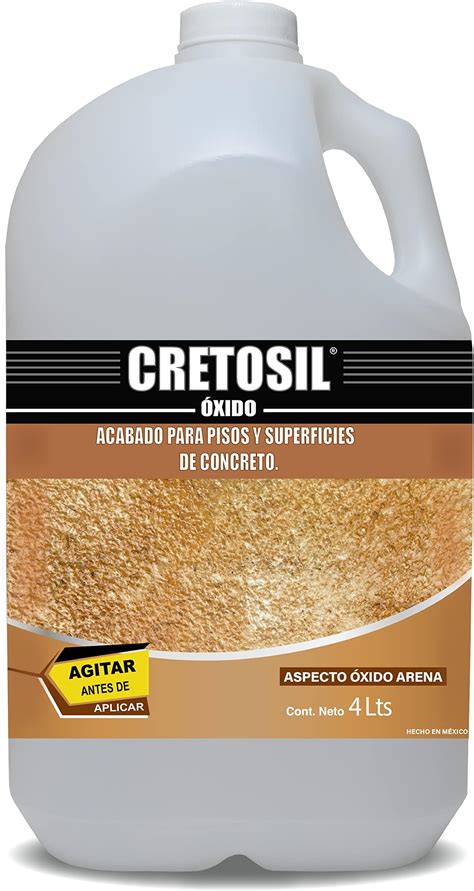 Cretosil Xido Oxidante Para Pisos Y Superficies De Concreto Lts