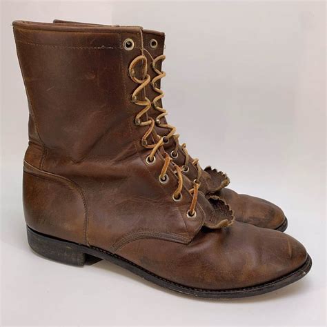 Justin Mens‎ 545 Kilt Cowboy Western Boots Size 10 Ee Gem