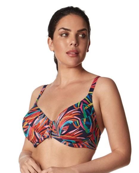 Top Bikini Reductor Con Aros Estampado Neon Lights Bikini Bikini