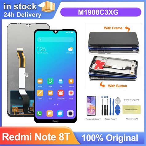 Display Xiaomi Redmi Note 8t Original Original Screen Xiaomi Redmi Note 8t Mobile Phone Lcd