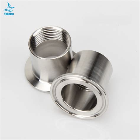 1 2 2 DN15 DN50 Adapters For Heater Sanitary Stainless Steel