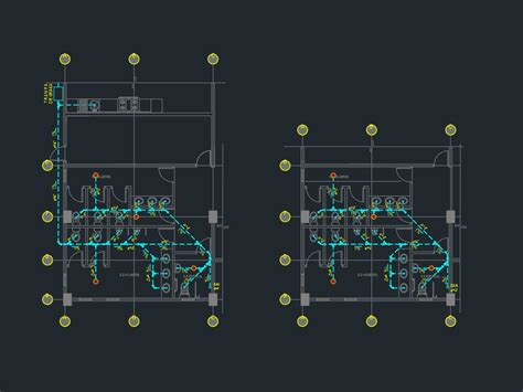 Desagües Para Baño Público En Autocad Cad 147 19 Kb Bibliocad