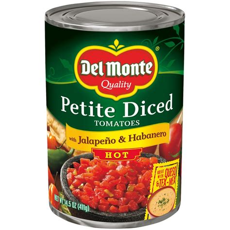 Del Monte Petite Cut Diced Tomatoes With Zesty Jalapenos Oz Shipt