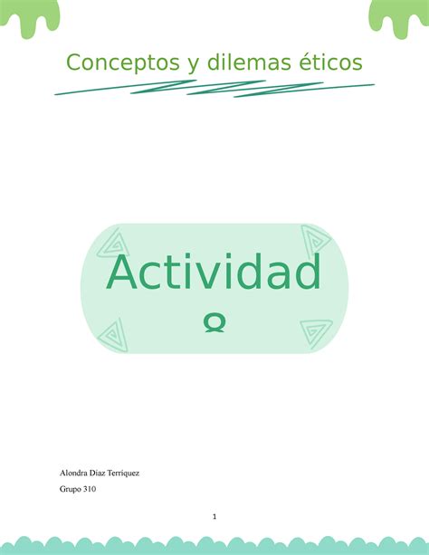 Conceptos Y Dilemas éticos Actividad 8 Conceptos Y Dilemas éticos