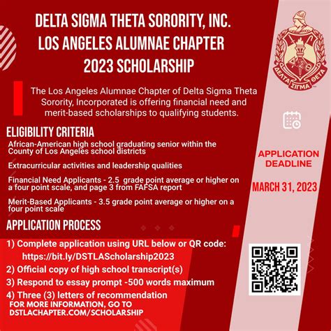 Delta Sigma Theta Sorority Scholarship 2023 — West Angeles EEP