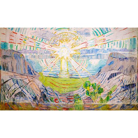 Edvard Munch The Sun Art Print Canvas Print Fine Art Poster Art