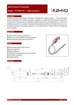 Strain Gauge Pressure Transducer PT124G 1 Series Shanghai Zhaohui