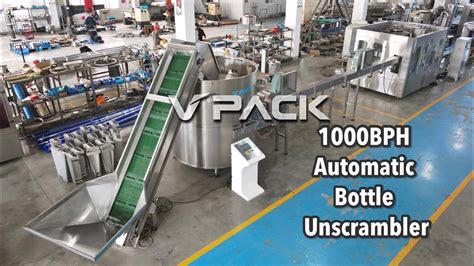 10000BPH Automatic Bottle Unscrambler YouTube