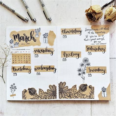 7 Creative Ways To Use Kraft Paper In Your Bullet Journal Bullet