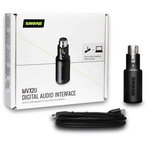 Shure Mvx U Motiv Xlr Mic To Usb Digital Audio Interface With Usb C To