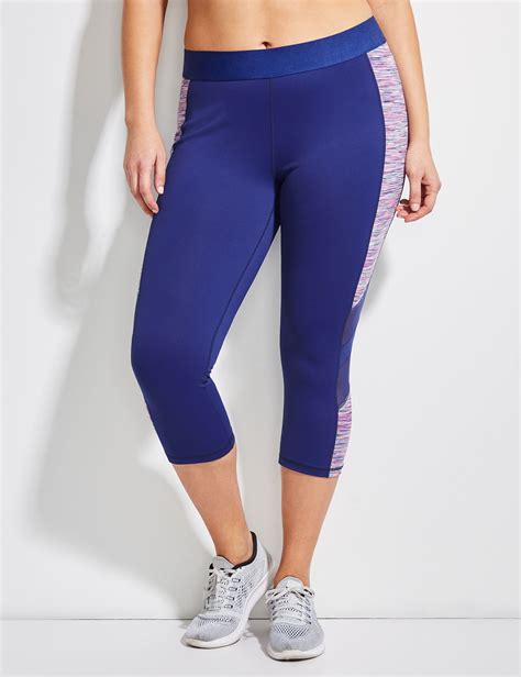 Wicking Active Capri Legging With Spacedye Mesh Original Price 49