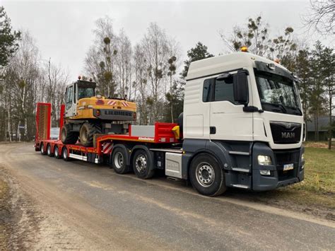 Transport Niskopodwoziowy Ponadgabarytowy Maszyny Koparki Tarnowskie