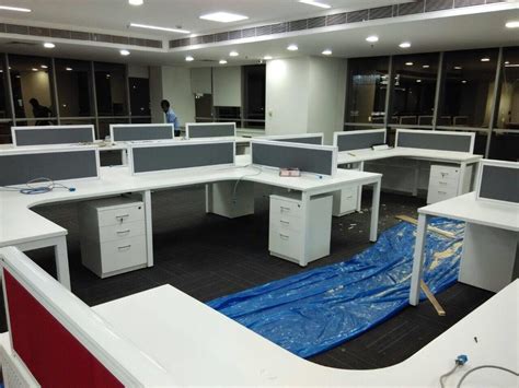 White Modular Wooden Office Workstation At Rs Piece In Gurgaon