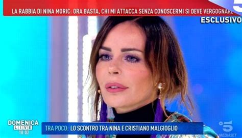 Nina Moric A Domenica Live Risponde Alle Accuse Di Fabrizio Corona