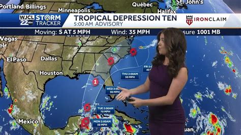 Tracking Out Tropical Depression Youtube