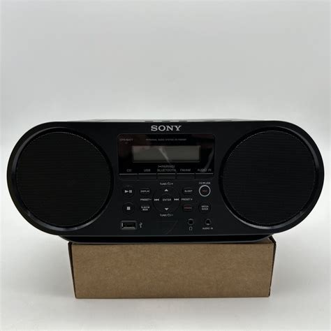 Sony Zs Rs60bt Boombox Bluetooth Cd Player Usb Am Fm Radio Black Tested