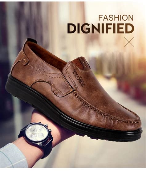 Yokest Business Casual Shoes Flat Shoes Men Loafers Men