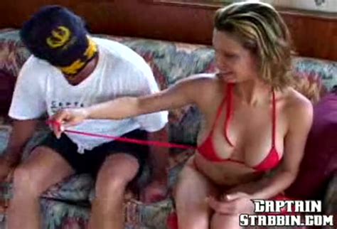 Fitness Model Captain Stabbin Deidra Demonstrates Her Naked Pussy