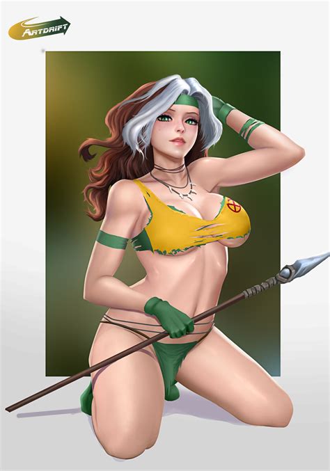 Savage Land Rogue Sfw By Artdrift Hentai Foundry