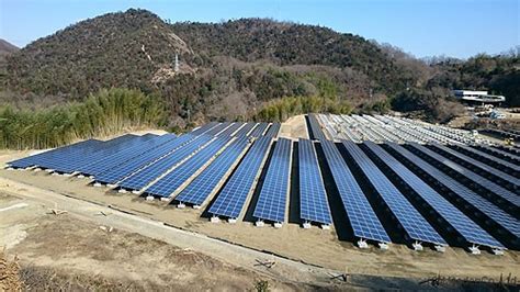 現在の現場風景 岡山県笠岡市（エリアb） ミタデンが手掛ける太陽光発電