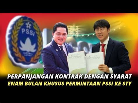 Syarat Kontrak Sty Erick Thohir Beri Trobosan Baru Sty Penuhi